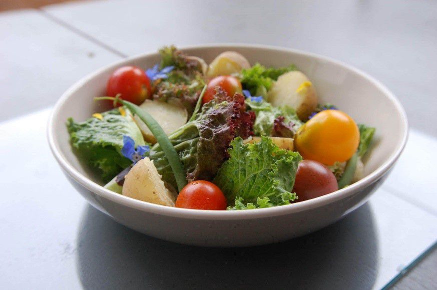salad made with Bore Place veg salad made with Bore Place veg