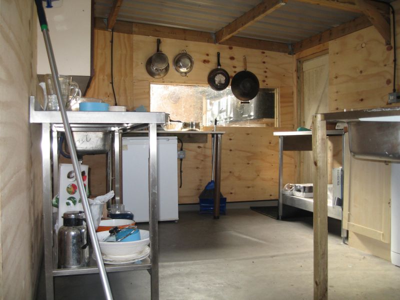 kitchen in grow to grow cabin